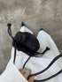 lamb leather shoulder bag