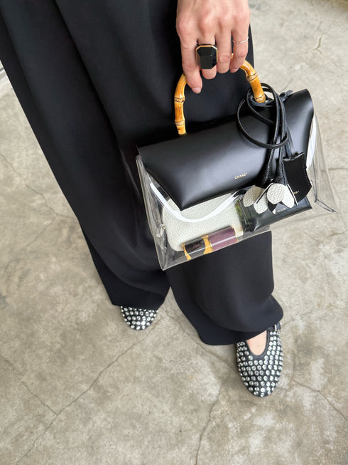 ORIGAMI- bamboo clear bag