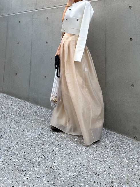 organdy maxi skirt