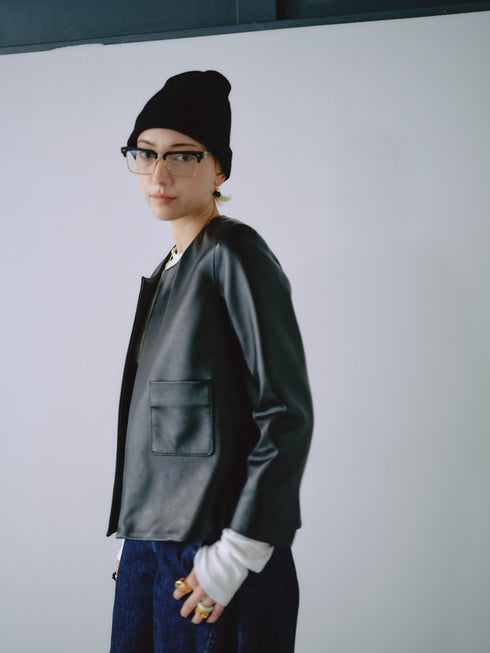 1205. Entrefino lamb leather jacket 02(予約商品)