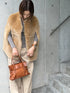 1201. Elise shearling cape jacket(予約商品)※ギフトあり