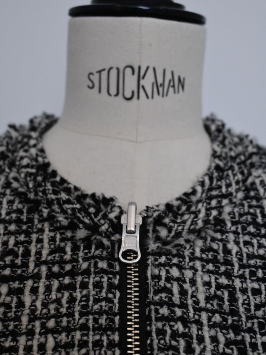 egg zip vest（wool tweed）｜CHIEKO+(チエコプラス)公式通販