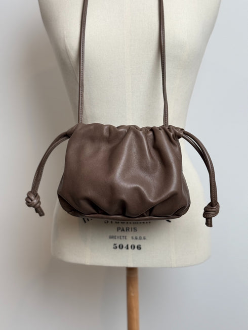 lamb leather shoulder bag