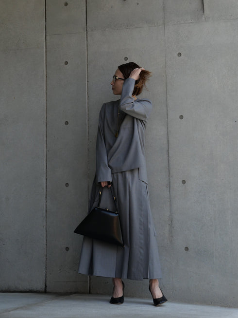 wrap pleats skirt(予約商品)