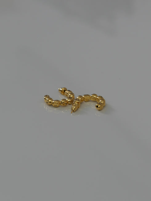 435. kotama brass hoop pierce/earring