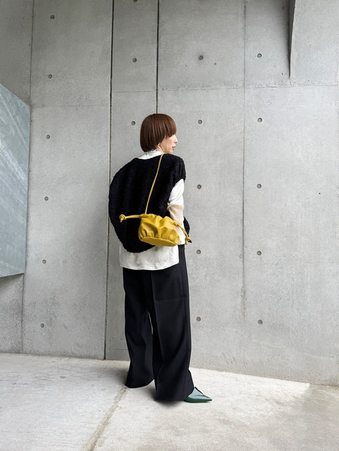 lamb leather shoulder bag