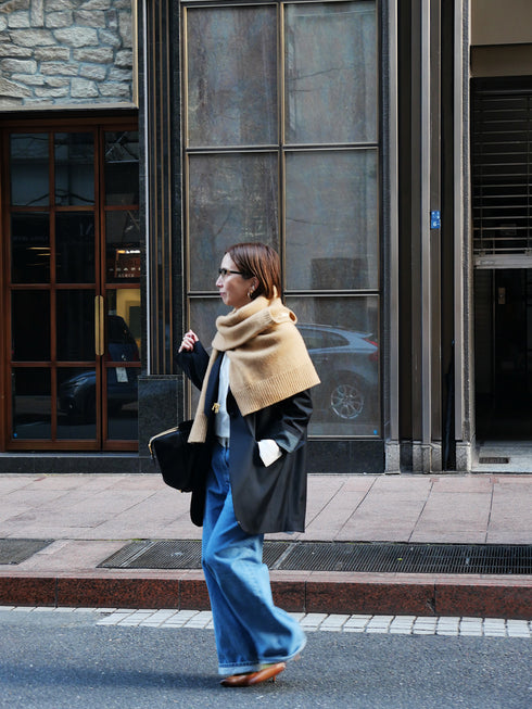 1052. silk wool shawl collar jacket