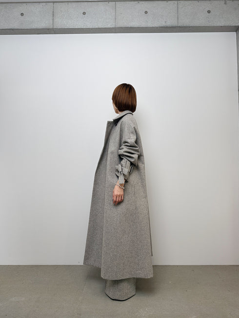 3piece - flannel wrap coat