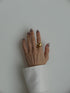 7. Big heart ring