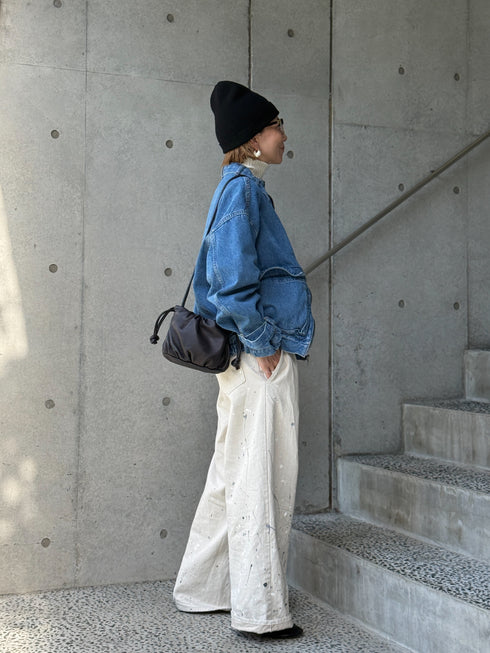 1204. belted denim jacket(予約商品)