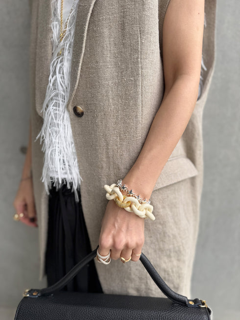 ✧ NEW ✧ rich linen jilet(予約商品)