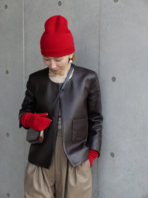 1205. Entrefino lamb leather jacket 02(予約商品)