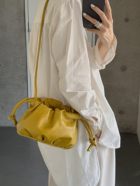 lamb leather shoulder bag