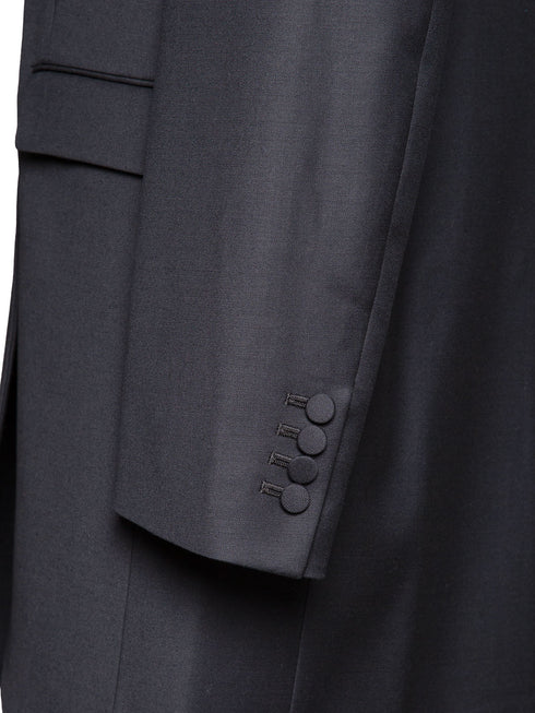 silk wool shawl collar jacket