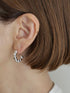435. kotama brass hoop pierce/earring