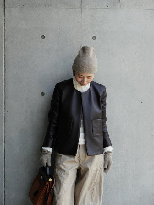 1205. Entrefino lamb leather jacket 02(予約商品)