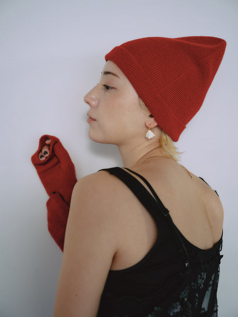 1217. light cashmere open-tip mittens(予約商品)