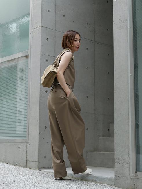 1209. smooth wool vest top(予約商品)