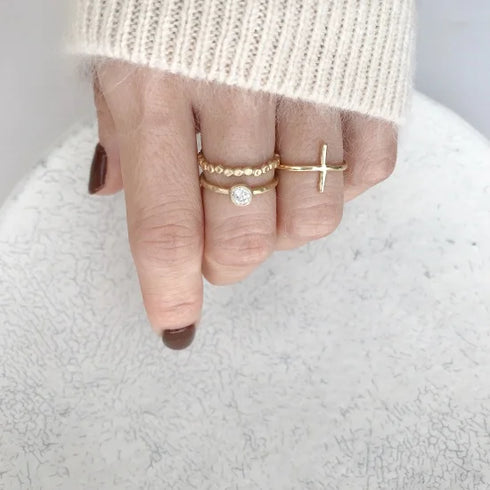 N°5 classy diamond ring 0.3ct