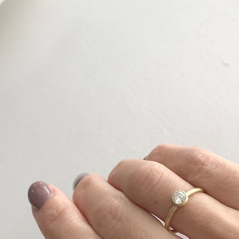 N°5 classy diamond ring 0.3ct