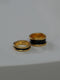 13. gold bobbin † black
