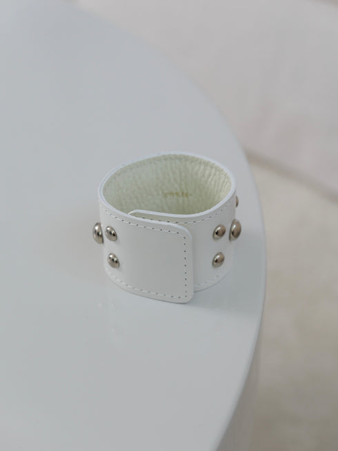 524. studs leather bangle