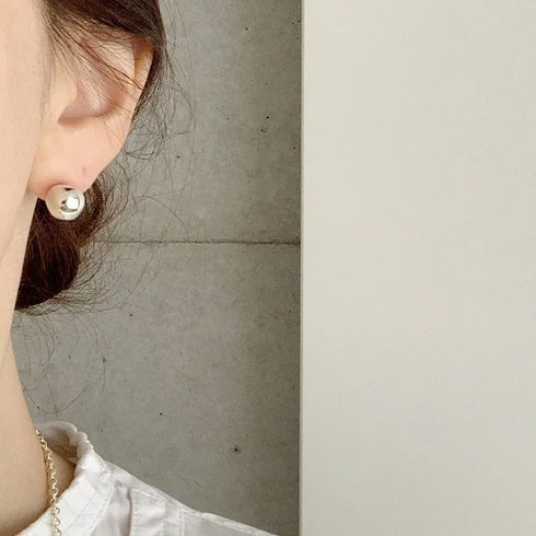 wonky ball pierce/earring
