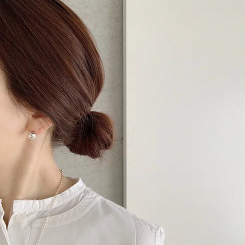 wonky ball pierce/earring