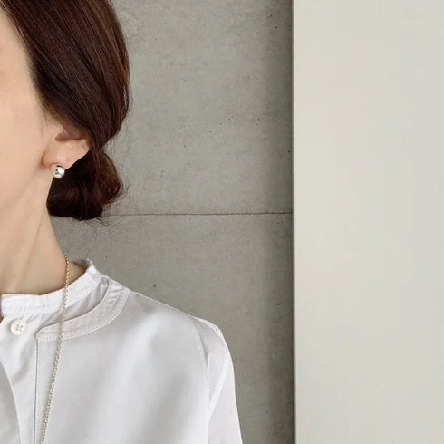 wonky ball pierce/earring