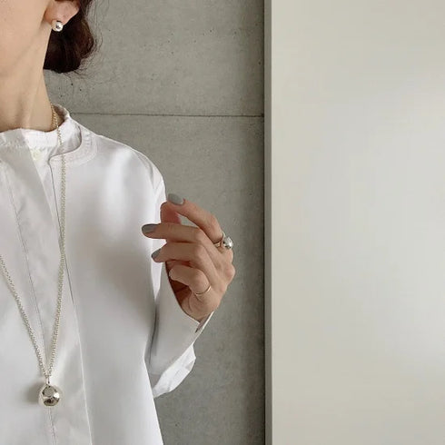 wonky ball pierce/earring