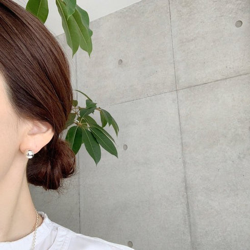 wonky ball pierce/earring