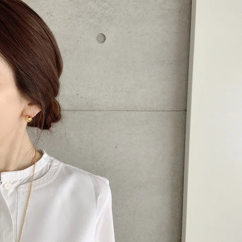 wonky ball pierce/earring