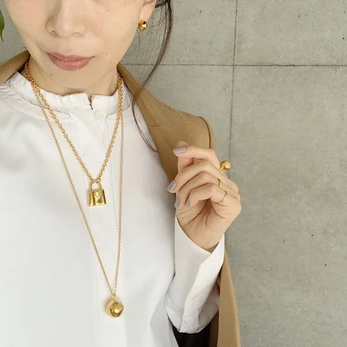 wonky ball pierce/earring