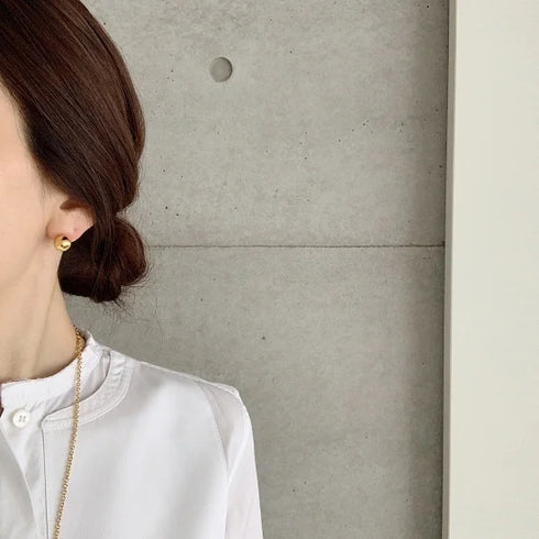 wonky ball pierce/earring