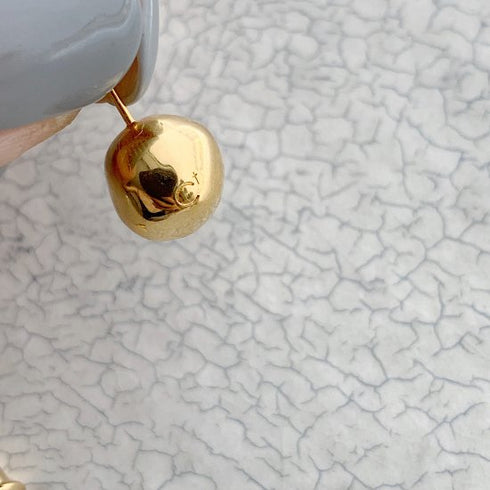 wonky ball pierce/earring