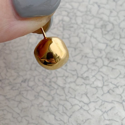 wonky ball pierce/earring