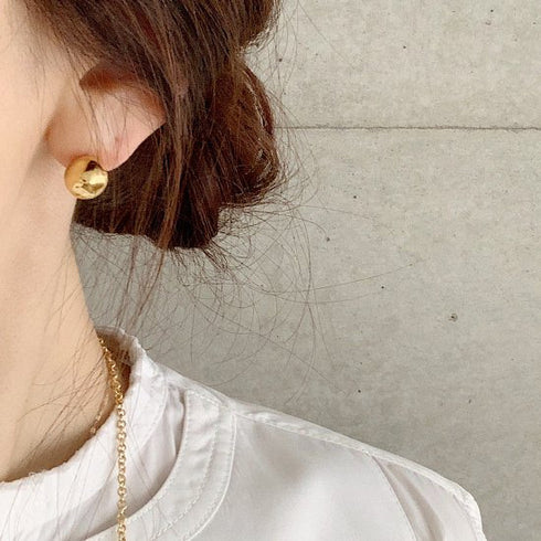 wonky ball pierce/earring