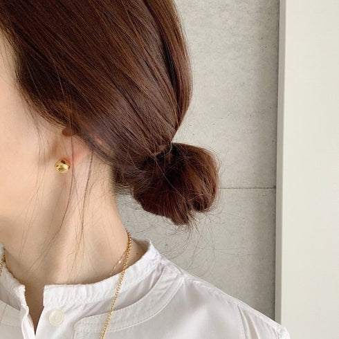 wonky ball pierce/earring