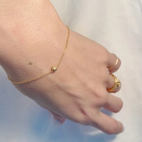 K18YG mini teacup diamond † bracelet(オーダー品)