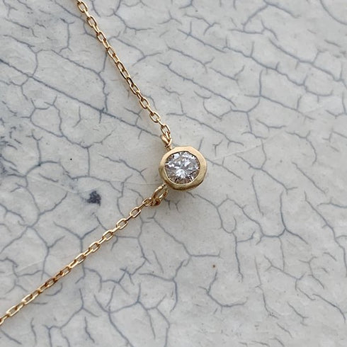 K18YG mini teacup diamond † necklace(オーダー品)