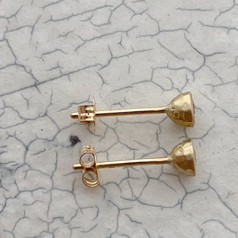 K18YG mini teacup diamond † pierce(オーダー品)