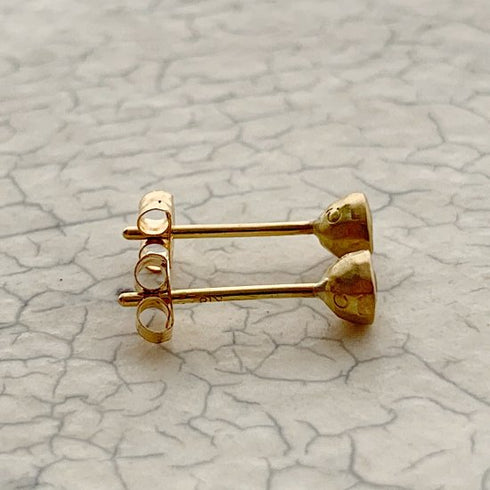 K18YG mini teacup diamond † pierce(オーダー品)