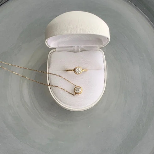 N°1 K18YG luxe diamond ring 0.7ct