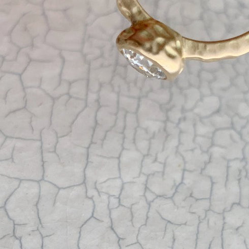 N°1 K18YG luxe diamond ring 0.7ct