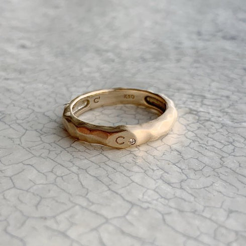 K10YG initial base ring(オーダー品)