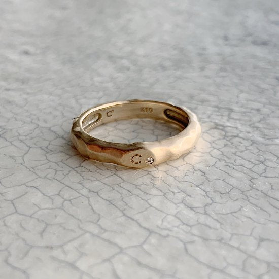 K10YG initial base ring(オーダー品)