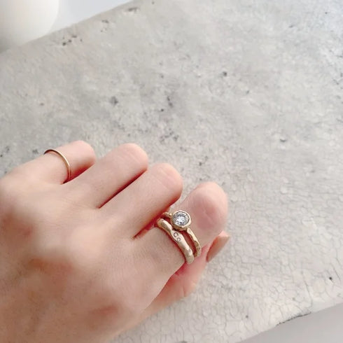 K10YG initial base ring(オーダー品)