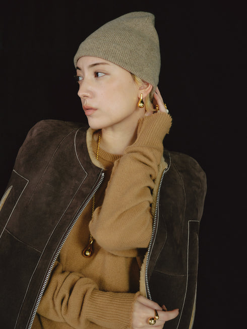 1216. light cashmere knit cap(予約商品)
