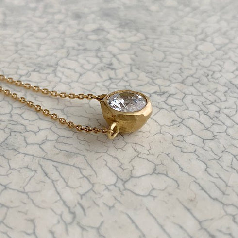 N°27 K18YG luxe diamond necklace 0.7ct