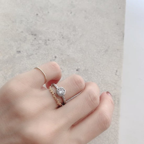 N°2 PT900 luxe diamond ring 0.7ct